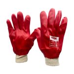Перчатки маслобензостойкие МБС, красные обливные ГРАНАТ 107гр. (10/420)