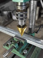 Сверло по металлу ступенчатое, 6-52 мм, 12 ступеней, нитрид., HSS, цилиндр. хв., "Рубин" TDM