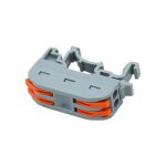 Монтажная клемма с рычагами симметричная РСТ-212L на дин рейку проходная (50)