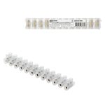 Зажим винтовой ЗВИ-5 полипропилен 0,75-4мм2 12пар 100°С белый (индивидуальная упаковка) TDM