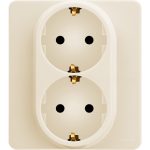 Legrand INSPIRIA Слоновая кость Розетка 2 x 2К+З - немецкий стандарт - 16 А - 250 В (1/10)