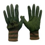 Перчатки нейлон цвет хаки полный вспененный нитриловый облив,43 гр.(12/720)