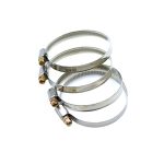 Хомут 40-60 мм обжимной червячный нержавейка Spark 100-1000