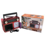 Приемник MD-929-S FM/AM/SW аккум, часы, солнечная батарея, фонарь