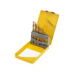 Набор сверл по металлу HSS 13шт: 1,5-6,5мм (через 0,5мм;3,2мм;4,8мм) титан, цилиндр хвостовик KRANZ