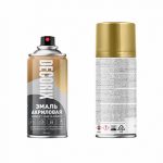 Аэрозольная эмаль DECORIX металлик золото 210мл (24)