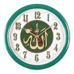 Будильник РУБИН В4-013 МОЛИТВА d-15 кварц, корпус зеленый (1/20)