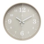 Часы настенные РУБИН КЛАССИКА круг d=19,5см, корпус бежево-серый (1/10)