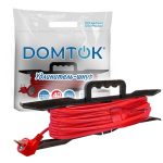 Удлинитель-шнур на рамке "DOMTOK" ПВС 3*1, 2,2кВт, з/к 40м