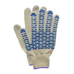 Перчатки х/б 4 нитки 10 класс БРИГАДИР белая волна 45 г (10/300)