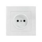 Розетка 1 б/з с/ш белая 10A Валенсия EKF (10/120)