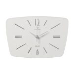 Часы настенные РУБИН РЕТРО корпус белый+серебро без подвеса