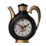 Часы настенные РУБИН ЧАЙНИК Joy 26,5*24см, корпус черный с медью (1/10)