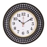 Часы настенные РУБИН КЛАССИКА круг d-29см, корпус черный с золотом (1/10)