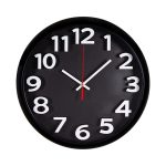 Часы настенные РУБИН 3D круг d-32см, корпус чёрный (1/10)