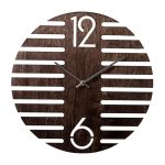 Часы настенные интерьерные  из дерева РУБИН ПАРАЛЕЛЛ d-35, открытая стрелка, венге (1/10)