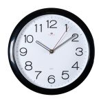 Часы настенные РУБИН КЛАССИКА круг d-29см, корпус черный (1/10)