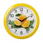 Часы настенные РУБИН АПЕЛЬСИН круг d-29см, корпус желтый (1/10)