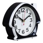 Будильник РУБИН В6-008 КЛАССИКА кварц, корпус черный с белым (1/50)