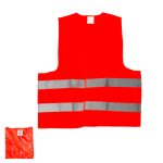 Жилет светоотражающий оранжевый на липучке XXL