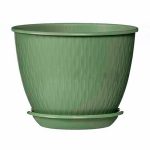 Горшок цветочный с поддоном КОРСИКА 1,8л d-17см, папортник, пластик