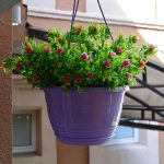 Горшок цветочный с поддоном ГЛОРИЯ 6л d-27,5см, лаванда, пластик, без подвеса