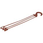 Подвес для кашпо L-45см терракот, пластик