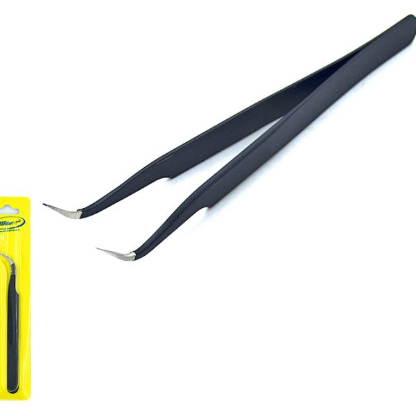 Пинцет изогнутый 115мм нерж сталь ZD-156F (1/40/500)