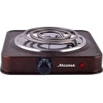 Плитка электрическая АКСИНЬЯ КС-005 1 конфорка, 1000Вт, спираль, коричневая (1/5)