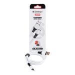 Кабель IPhone Lightning 1м 5A DS-79A-IP силиконовый белый, в коробке