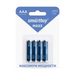 Батарейка мизинчиковая алкалиновая LR 3 1.5 V 4B Smartbuy MAXX (4/48/480)
