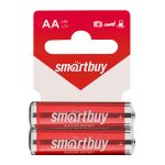 Батарейка пальчиковая алкалиновая LR 6 1.5 V 2SB с подвесом Smartbuy (2/60/600)