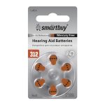 Батарейка для слуховых аппаратов Smartbuy A312-6B (6/60/3000)