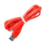 Дата-кабель Smartbuy USB - 8-pin для Apple, плоский, длина 1 м, красный (iK-512r red)/100