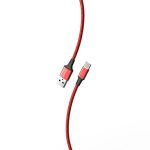 Кабель для зарядки и передачи данных S14 Type C красный/черн., 3 А, 1 м, Smartbuy (iK-3112-S14rb)