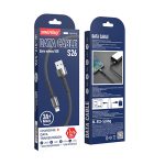 Кабель для зарядки и передачи данных S26 Lightning черн./сер.,3 А,PD,нейл.,1м,Smartbuy(iK-512-S26bg)