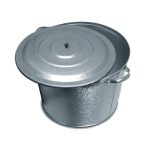 Бак для белья 25 л оцинкованный