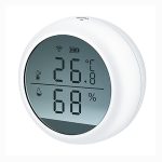 Умный датчик температуры и влажности Wi-Fi, с экраном, 2*AAA USN-A502 TS/WF WHITE Uniel