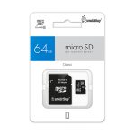 Карта памяти 64GB micro SDXC Class 10 (с адаптером) Smartbuy