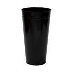 Вазон 9 л крашенный металл  без ручек h-400мм ЧЕРНЫЙ