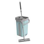 Набор для влажной уборки HP-MB06GR Happy Panda с ведром с механизмом отжатия и насадкой, серый/зелен