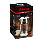 Френч-пресс SAKURA SA-FR01-10 1л, стекло/нерж