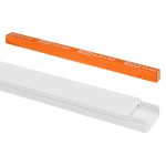 Кабель-канал 20х10 (9 шт по 1 м) белый (розн.упак.) TDM