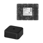 Коробка распаячная КР 50х50х20 ОП черная IP40 TDM