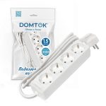 Удлинитель 4 с/з 1,5м ПВС 3*1, 3,5кВт "DOMTOK"