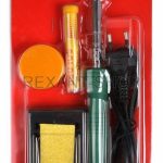Набор для пайки №11: паяльник 30 Вт,подставка,губка,канифоль,припой REXANT