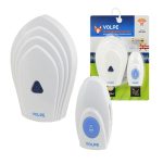 Звонок беспроводной 36 мелодий, радиус действия 80м, белый UDB-Q029 W-R1T1-16S-80M-WH Volpe