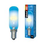 Лампа для холодильников и вытяжки E14 40Вт IL-F25-CL-40/E14 Uniel (1/100)