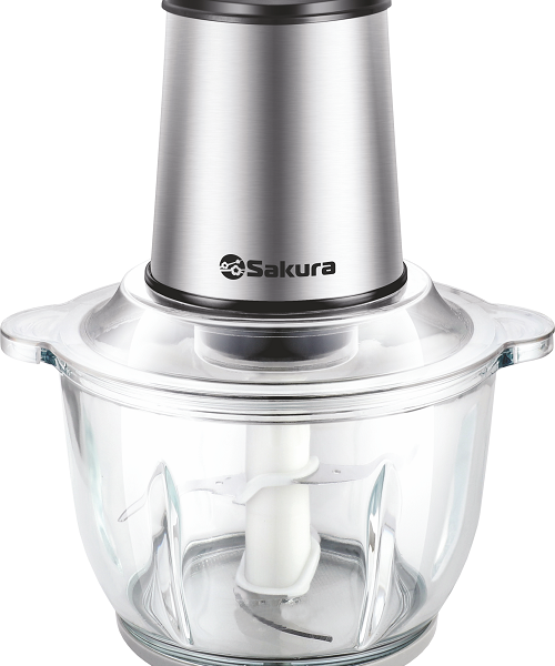 Чоппер эл. SAKURA SA-6245BS 600Вт, 2л, чаша-стекло, 2 скорости, 4 ножа
