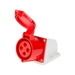 Розетка стационарная 124 3Р+РЕ  32А 380В IP44 REXANT